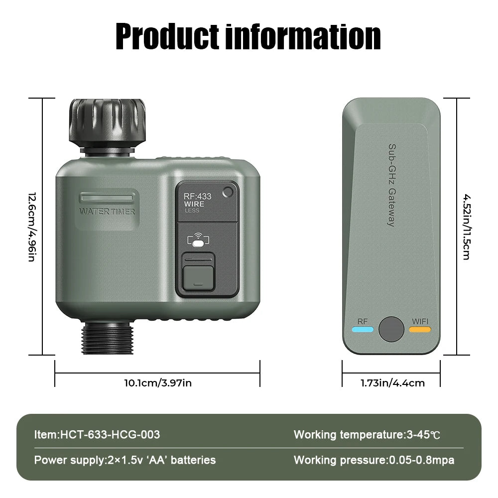 Garden Irrigation | Automatic Irrigation System with WiFi Timer | Voice Control for Efficient Watering