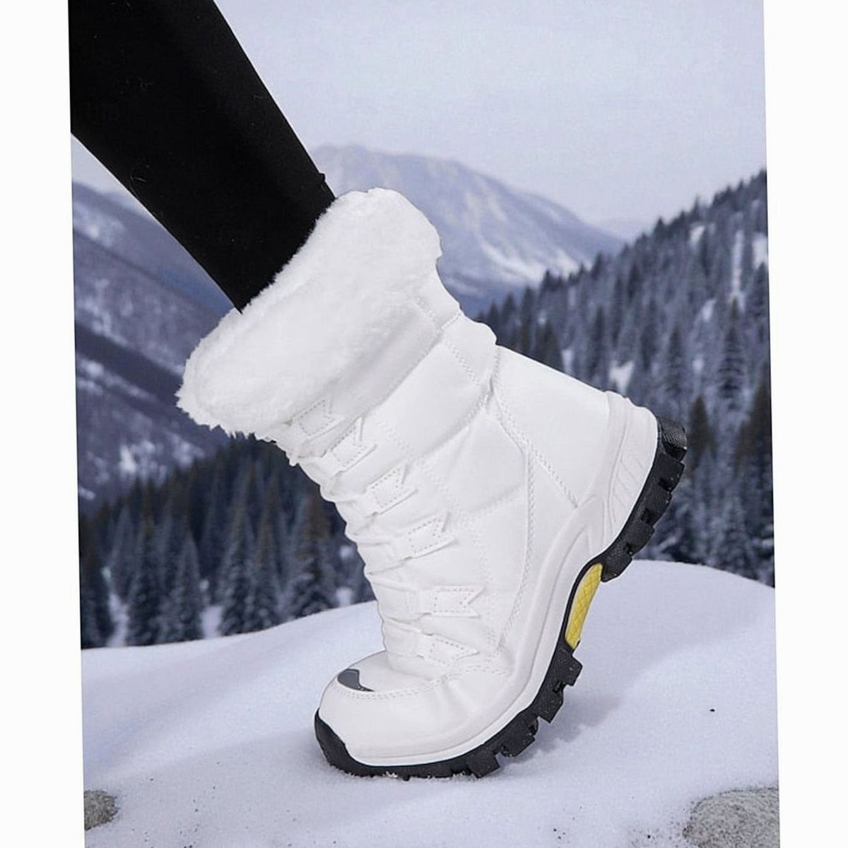 Cora | Lined Lace-Up Women's Mid-Calf Winter Boots - Cozy Warmth