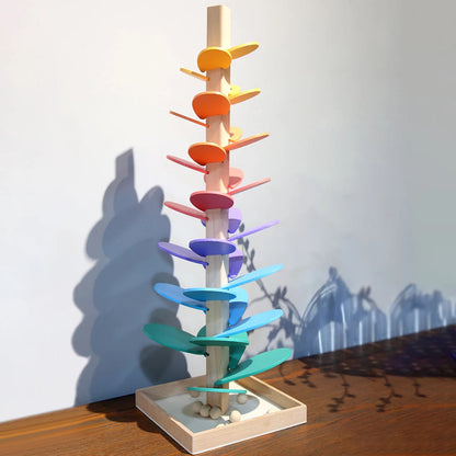 Wooden Educational Toys with Enchanting Sounds | Marble Run for Sensory Development and Creativity