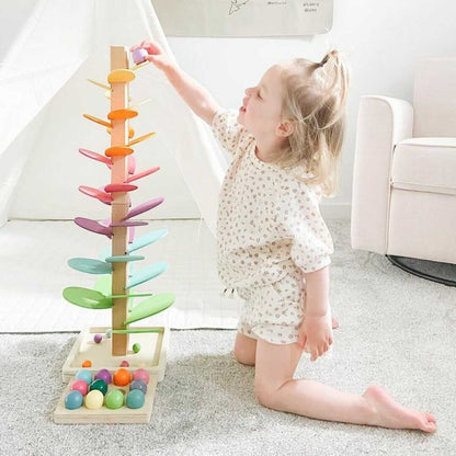 Wooden Educational Toys with Enchanting Sounds | Marble Run for Sensory Development and Creativity