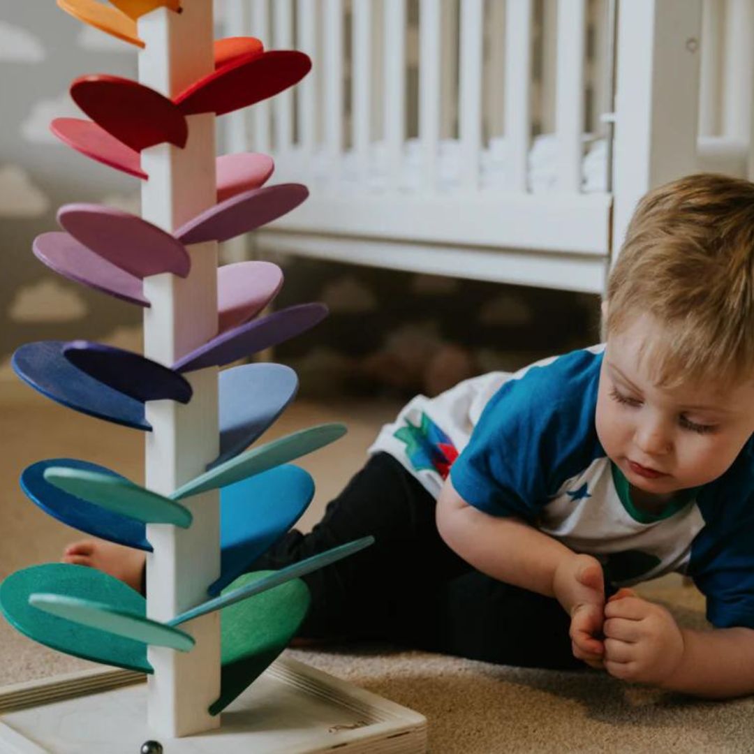 Wooden Educational Toys with Enchanting Sounds | Marble Run for Sensory Development and Creativity