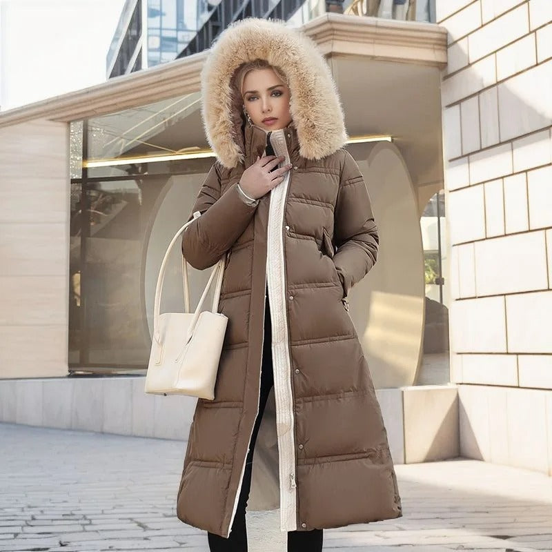 Ermelinda | Women's Winter Parka with Trimmed Hood - Warmth and Style