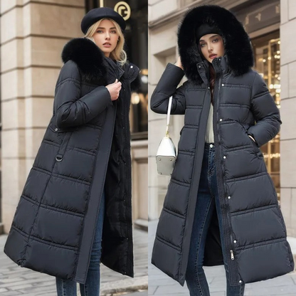 Ermelinda | Women's Winter Parka with Trimmed Hood - Warmth and Style