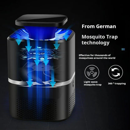 Outdoor Mosquito Lamp with UV Light and USB Recharge - Quiet Design for Effective Mosquito Protection