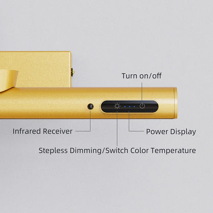 Lampada Da Parete LED Regolabile Con Finitura Dorata Ð Illuminazione Elegante Per Ambienti Raffinati 3