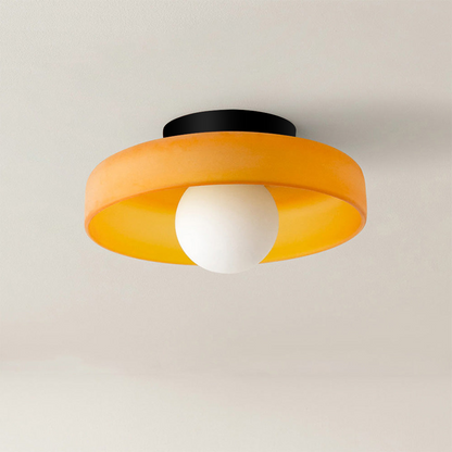 Lampada Da Soffitto Moderna in Vetro con Design Rotondo Ð Illuminazione Soffusa per Ambienti Eleganti 0