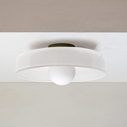 Lampada Da Soffitto Moderna in Vetro con Design Rotondo Ð Illuminazione Soffusa per Ambienti Eleganti 8