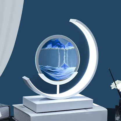 Decorative Table Lamp with 3D Moving Sand