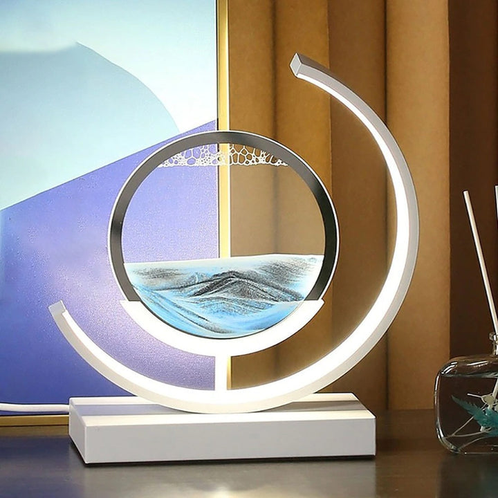 Decorative Table Lamp with 3D Moving Sand