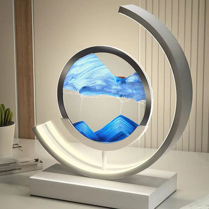 Decorative Table Lamp with 3D Moving Sand