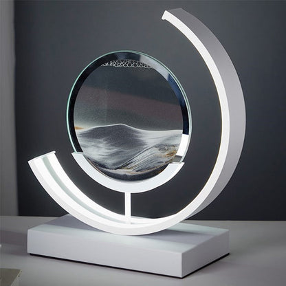 Decorative Table Lamp with 3D Moving Sand