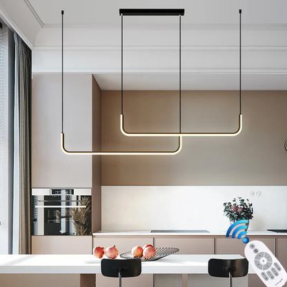 Lampada a Sospensione Moderna con Luce LED Regolabile - Design Elegante per Atmosfera Accogliente in Cucina 1