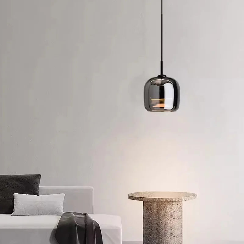 Lampada a Sospensione Nordic Glass con Illuminazione LED Dimerabile | Lampadari Moderni per Cucine e Ambienti Eleganti 1