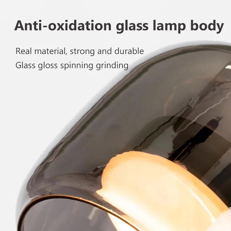 Lampada a Sospensione Nordic Glass con Illuminazione LED Dimerabile | Lampadari Moderni per Cucine e Ambienti Eleganti 6