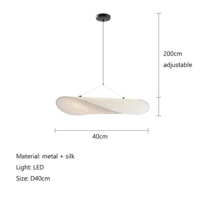 Lampada a Sospensione in Seta Fatta a Mano con Luce Ambientale Morbida | Design Unico per Atmosfera Accogliente 7
