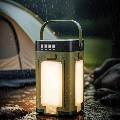 Foldable Camping Lamp with 6 Modes and Built-in Power Bank | Ideal for Outdoor Adventures and Device Charging