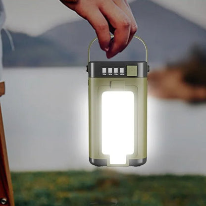 Foldable Camping Lamp with 6 Modes and Built-in Power Bank | Ideal for Outdoor Adventures and Device Charging
