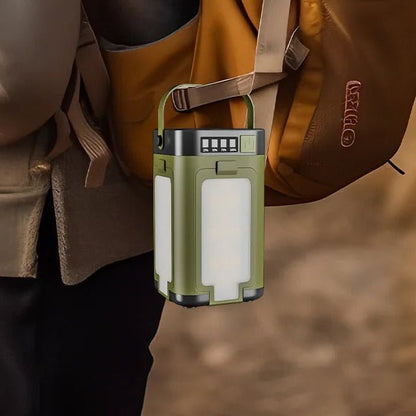 Foldable Camping Lamp with 6 Modes and Built-in Power Bank | Ideal for Outdoor Adventures and Device Charging
