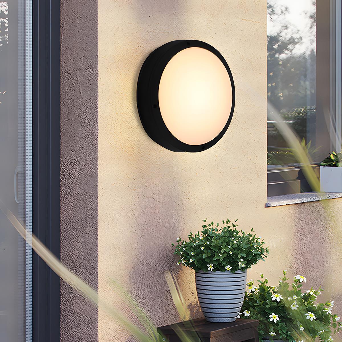 Lampada da Parete LED Rotonda Impermeabile con Design Moderno | Applique da Esterno per Illuminazione Funzionale e Stile Contemporaneo 0
