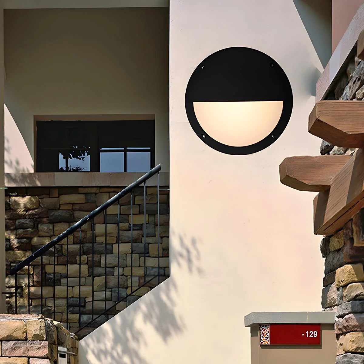 Lampada da Parete LED Rotonda Impermeabile con Design Moderno | Applique da Esterno per Illuminazione Funzionale e Stile Contemporaneo 7