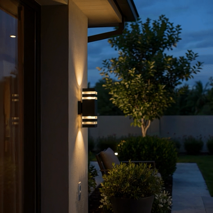 Wall Lamp | 2-Way Outdoor Wall Light with Warm Light | Elegant Design for Outdoor Spaces