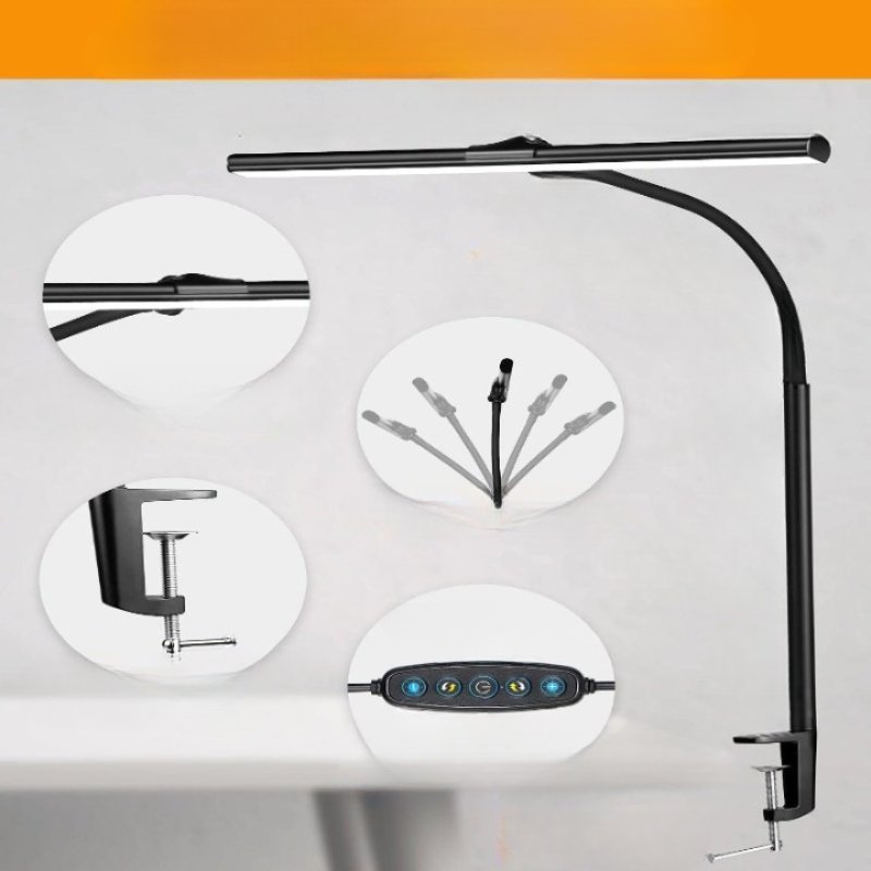 LED Desk Lamp with Flexible Goose Neck | Modern Design for Optimal Lighting