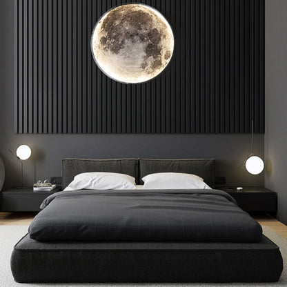 Lampada da Soffitto LED 3D con Design Luna e Terra, Funzione Dimmabile per Atmosfera Cosmica 5