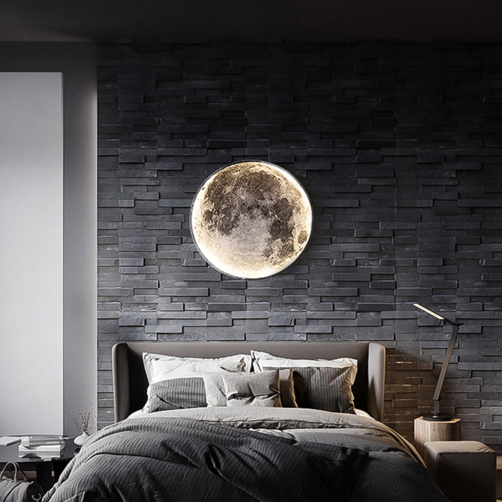 Lampada da Soffitto LED 3D con Design Luna e Terra, Funzione Dimmabile per Atmosfera Cosmica 9