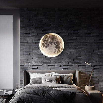 Lampada da Soffitto LED 3D con Design Luna e Terra, Funzione Dimmabile per Atmosfera Cosmica 9