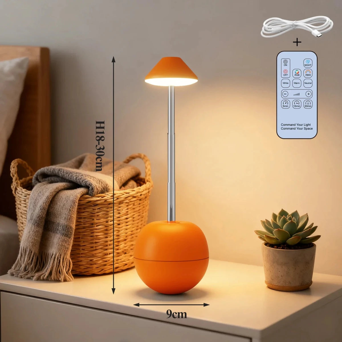 Lampada da Tavolo LED Moderna con Telecomando e Ricarica USB - Design Elegante per Comfort Quotidiano 5