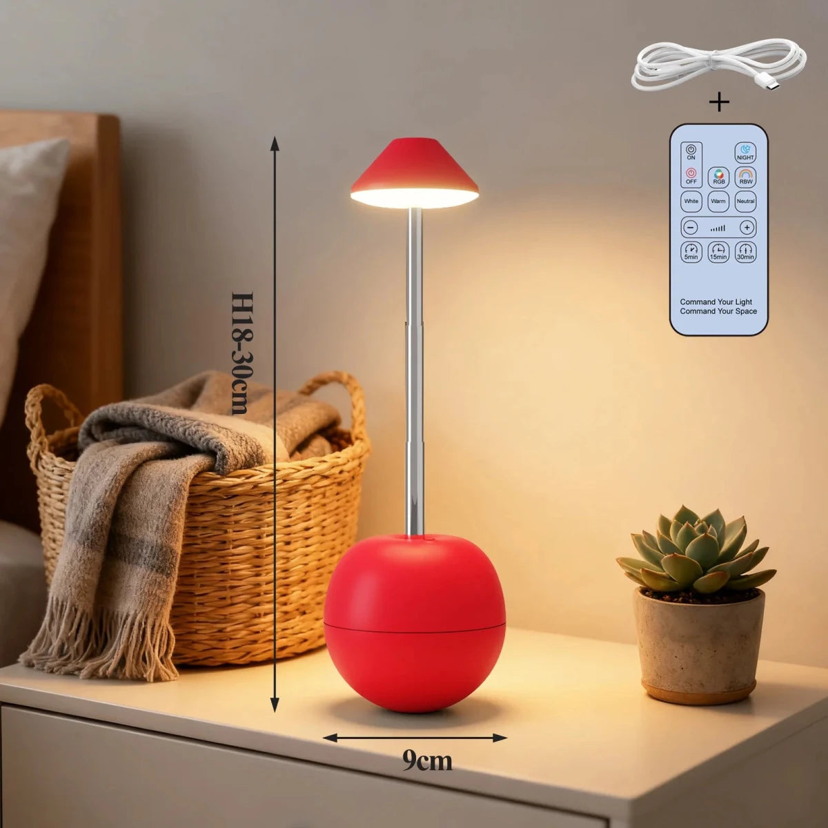 Lampada da Tavolo LED Moderna con Telecomando e Ricarica USB - Design Elegante per Comfort Quotidiano 6