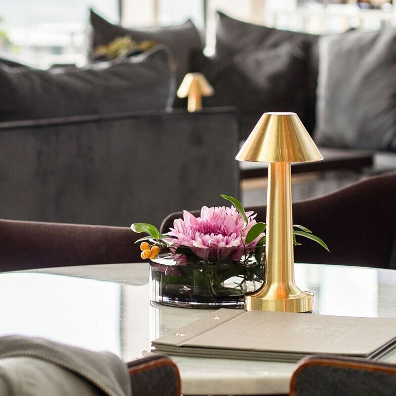 Metal LED Table Lamp with Adjustable Light