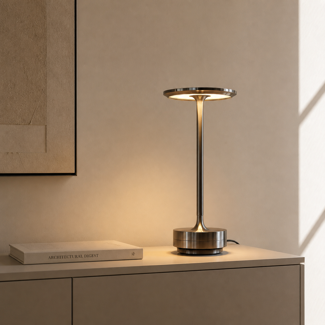 Lampada da Tavolo Senza Fili LED con Design Minimalista e Controllo Touch | Illuminazione Elegante per Ogni Ambiente 2