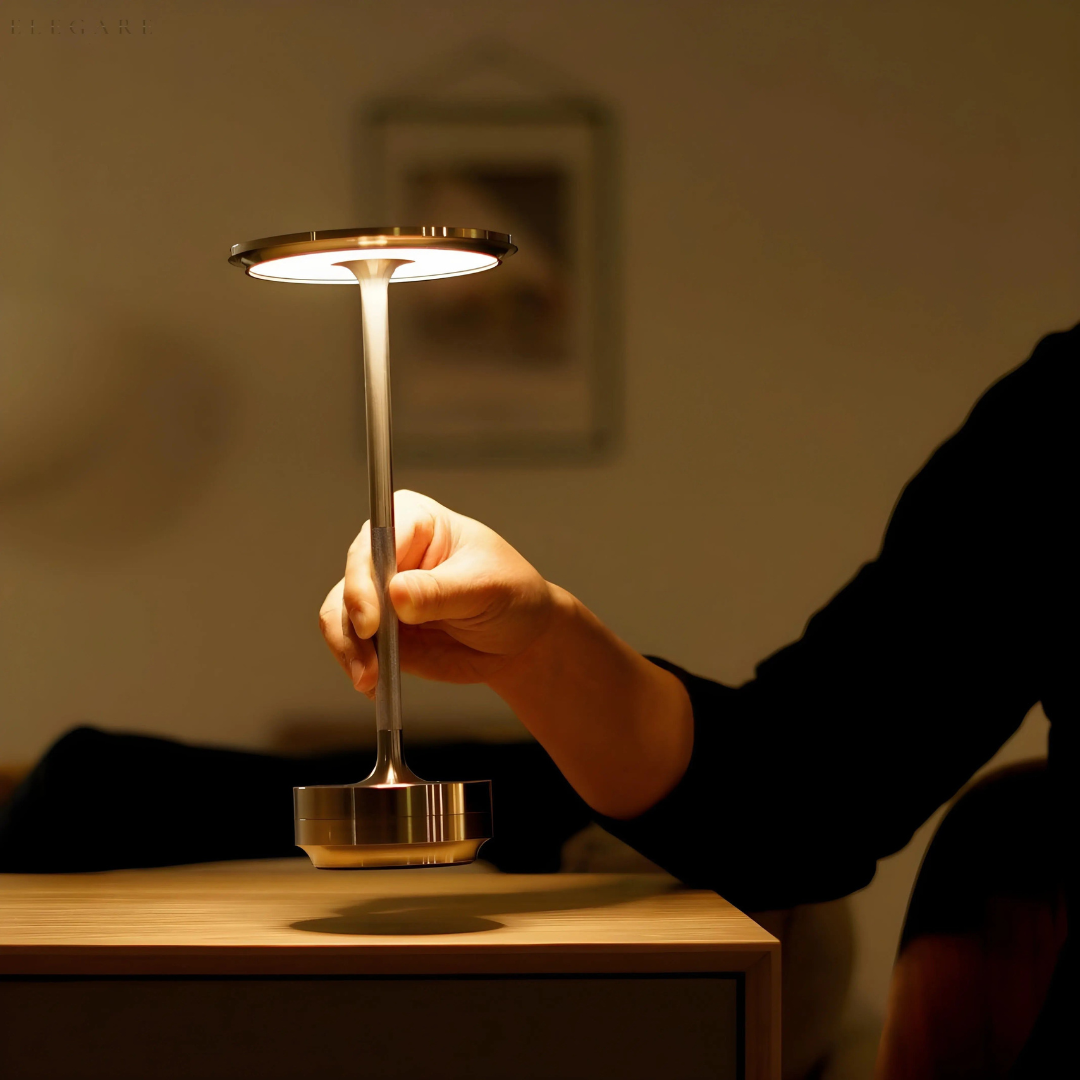 Lampada da Tavolo Senza Fili LED con Design Minimalista e Controllo Touch | Illuminazione Elegante per Ogni Ambiente 8