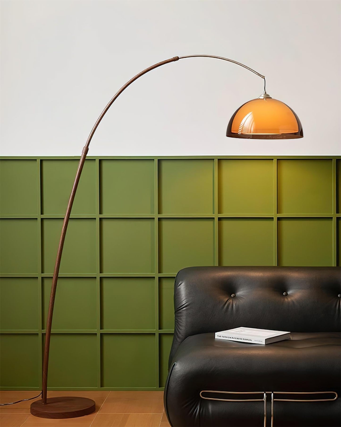 Lampada da Terra ad Arco con Paralume Caldo - Design Elegante per Illuminazione Ambientale 5