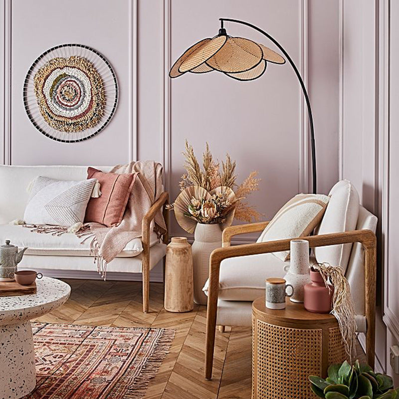 Indoor Rattan Floor Lamp