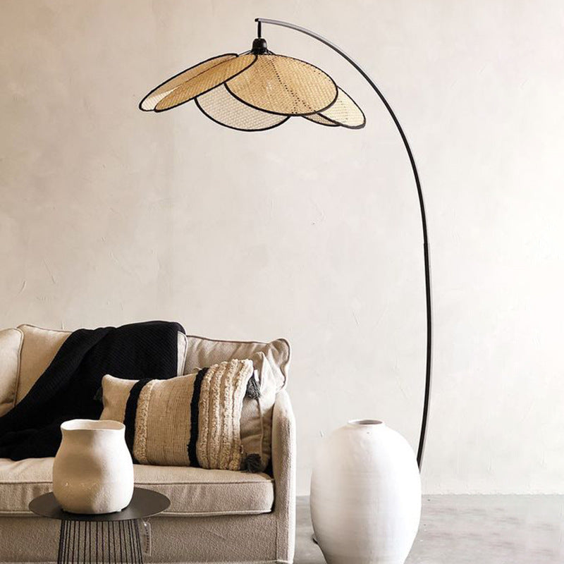 Indoor Rattan Floor Lamp