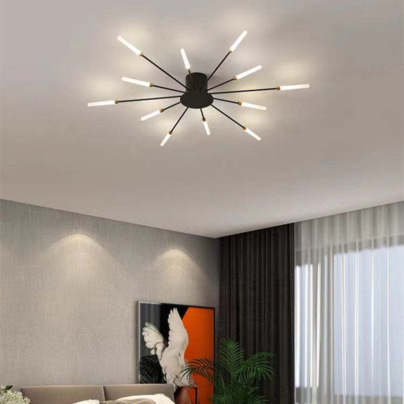 Lampadario Moderno a Soffitto in Metallo con Illuminazione LED per Camera da Letto e Soggiorno 0