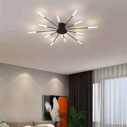 Lampadario Moderno a Soffitto in Metallo con Illuminazione LED per Camera da Letto e Soggiorno 0
