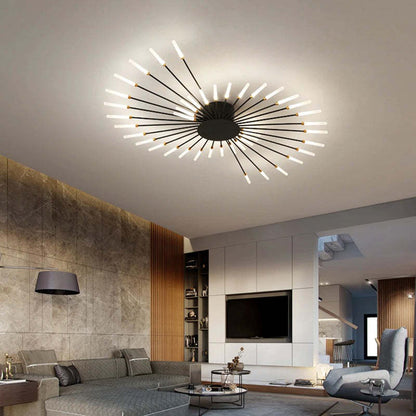 Lampadario Moderno a Soffitto in Metallo con Illuminazione LED per Camera da Letto e Soggiorno 1