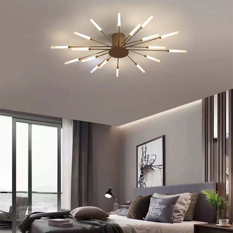 Lampadario Moderno a Soffitto in Metallo con Illuminazione LED per Camera da Letto e Soggiorno 11