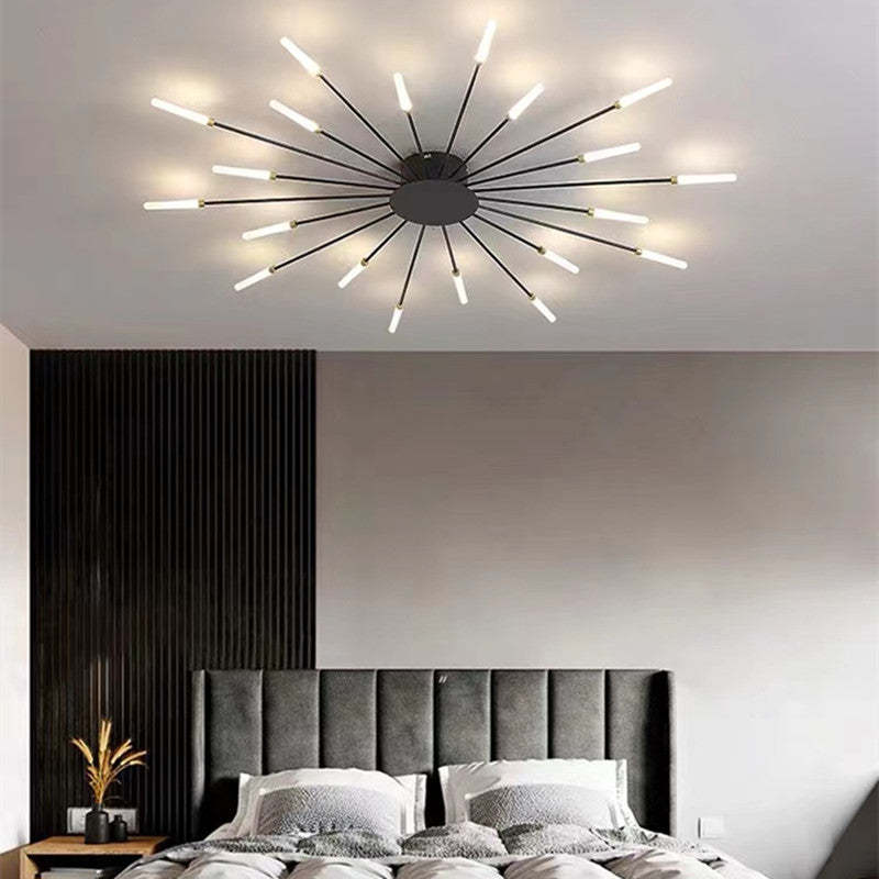 Lampadario Moderno a Soffitto in Metallo con Illuminazione LED per Camera da Letto e Soggiorno 12