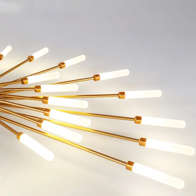 Lampadario Moderno a Soffitto in Metallo con Illuminazione LED per Camera da Letto e Soggiorno 5