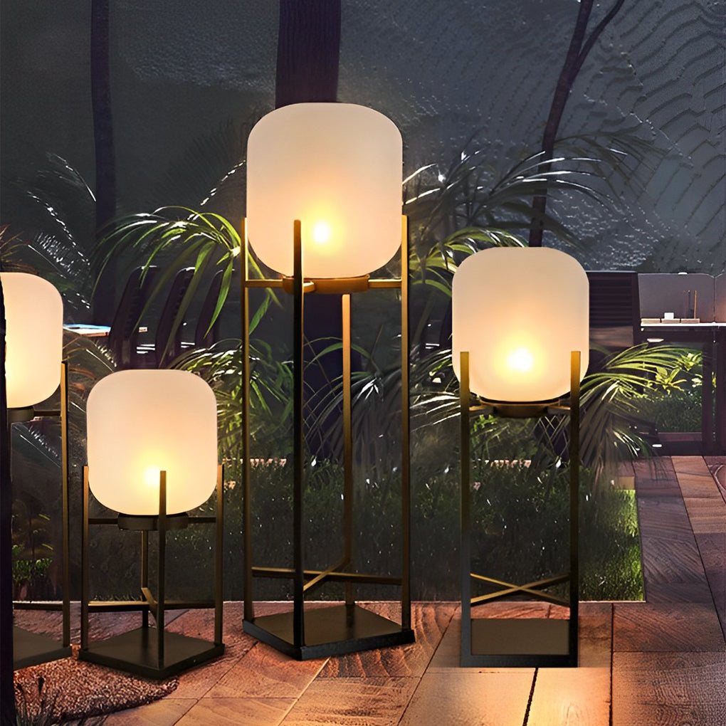 Waterproof Steel Outdoor Floor Lamp