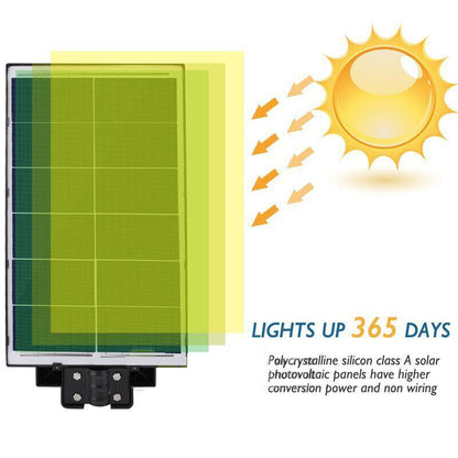 LED Solar Street Lamp - Motion Detection for Security and Efficient Lighting
