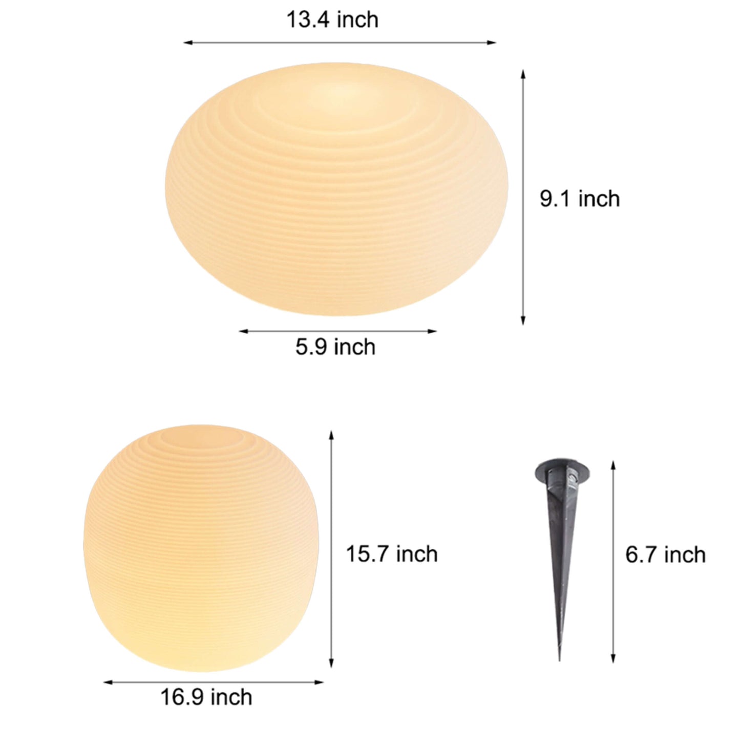 Warm LED Waterproof Outdoor Floor Lantern