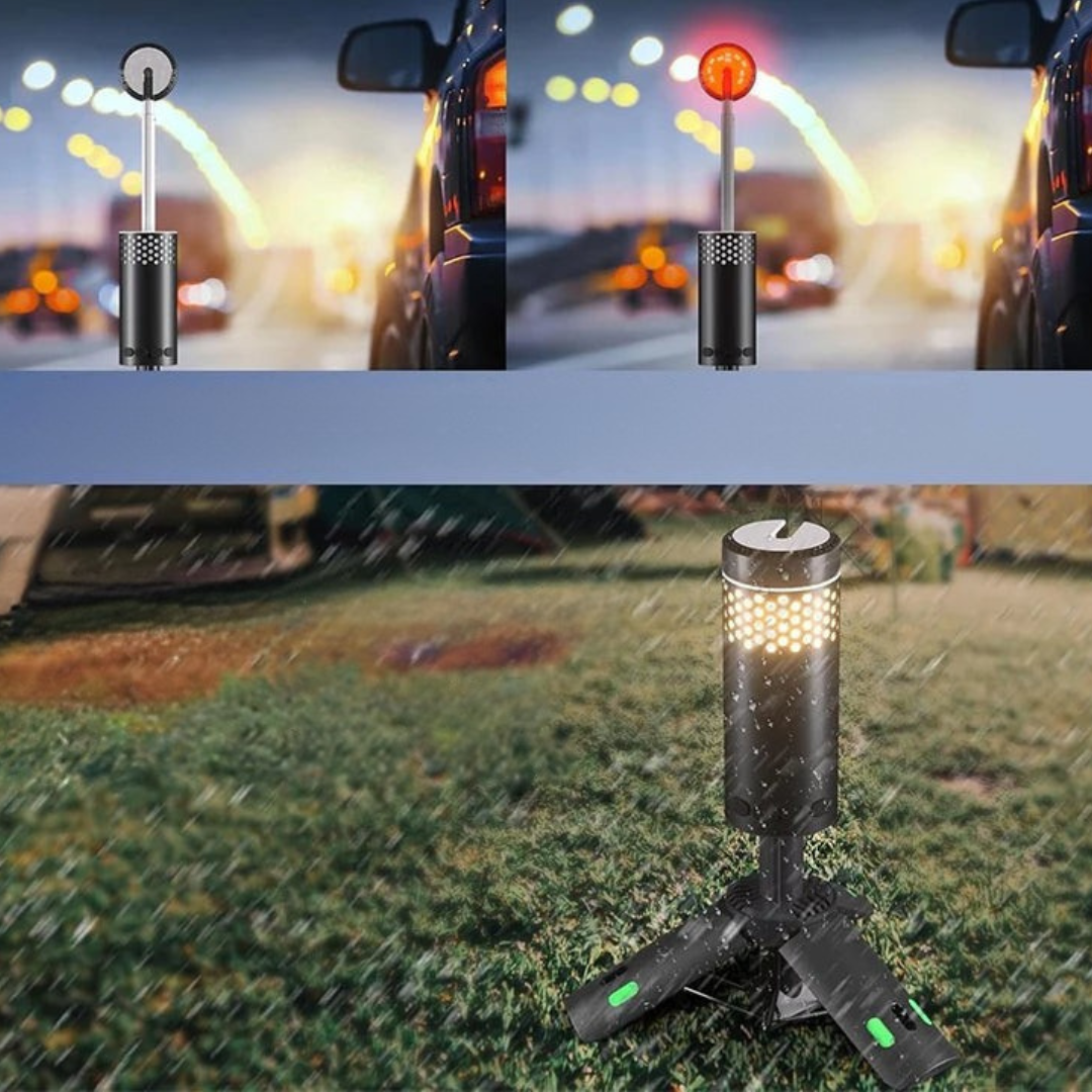 Rechargeable LED Camping Lantern with Tripod and Power Bank | Adjustable and Water-Resistant Light for Outdoor Adventures