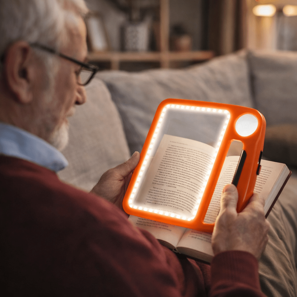 Magnifying Lens with LED Light and 5x/10x Magnification | Portable Lens for Comfortable and Clear Reading
