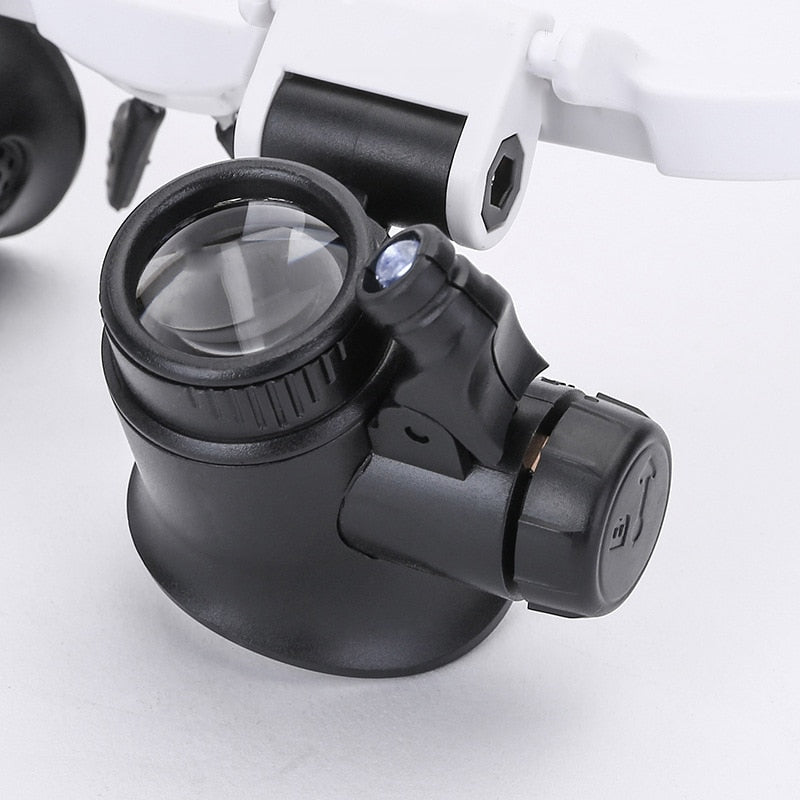 Adjustable LED Magnifying Lenses with 8x-23x Magnification | Comfort and Clarity for Precision Work