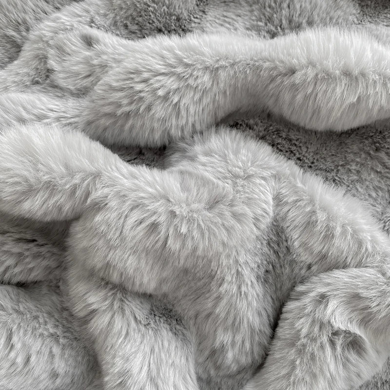 Lenzuolo Letto Singolo in Pile di Coniglio con Angoli Morbidi | Tessuto Traspirante per Comfort Invernale 4